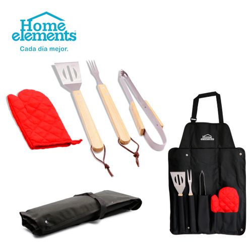 Set x 5 Piezas Asador BQQ