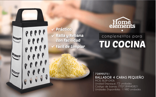 Rallador 4 Caras 23 cm