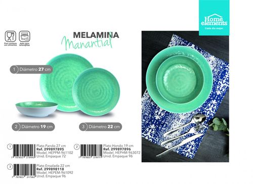 Plato Pando 27 cm - Manantial