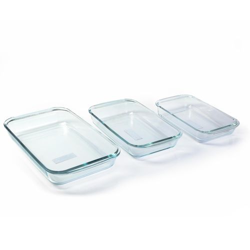 Set x 3 Refractarias de Vidrio