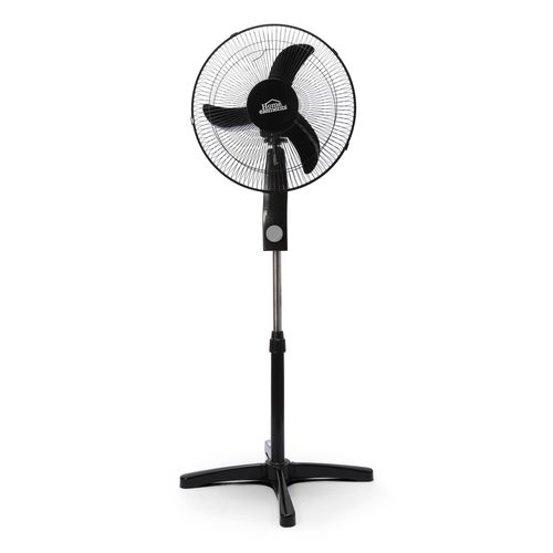 Ventilador de Pedestal, Negro, 3 Aspas