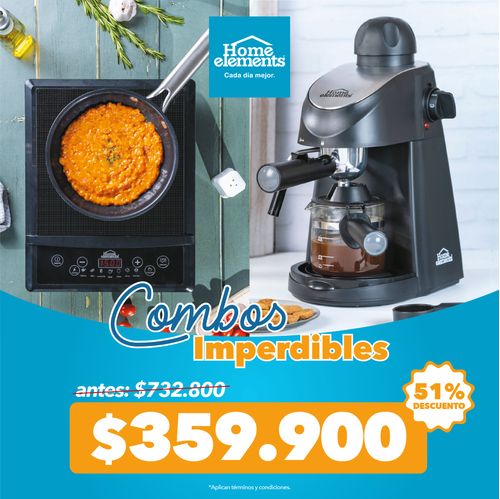 Cafetera Coffe Home Capuchinera + Estufa de Induccion