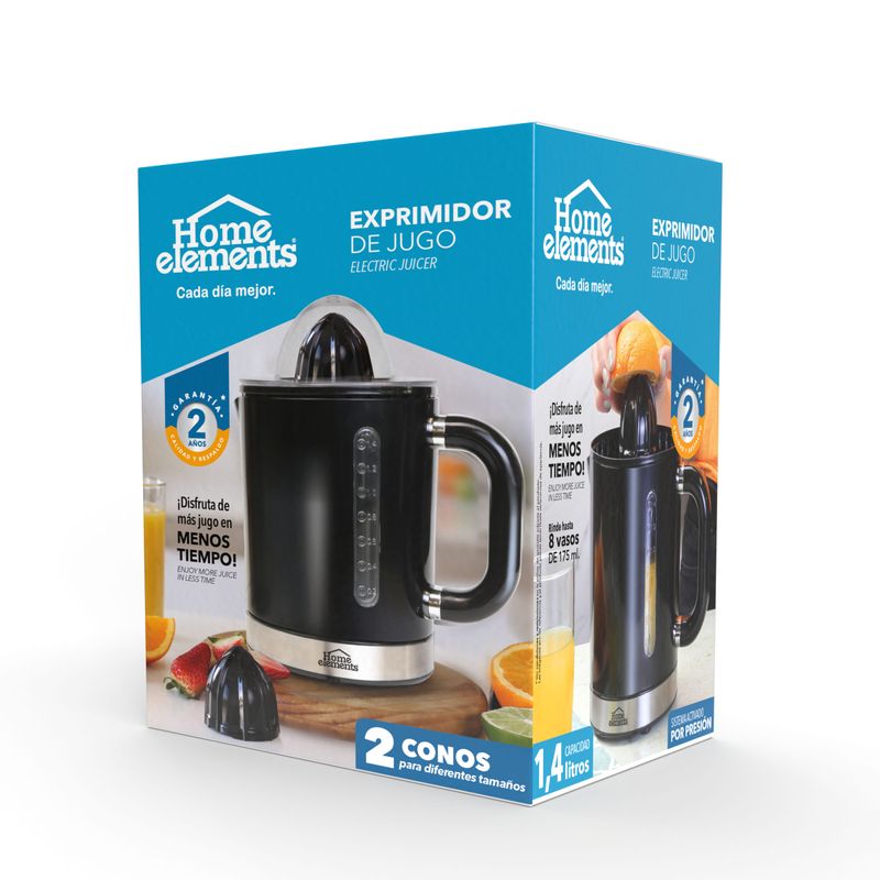 Exprimidor-De-Jugo-1.4l-Negro-Home-Elements