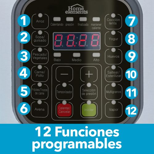 Olla Multifuncional de 12 Funciones - 4 Litros