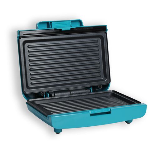Sanduchera Azul Turquesa Platos Grill