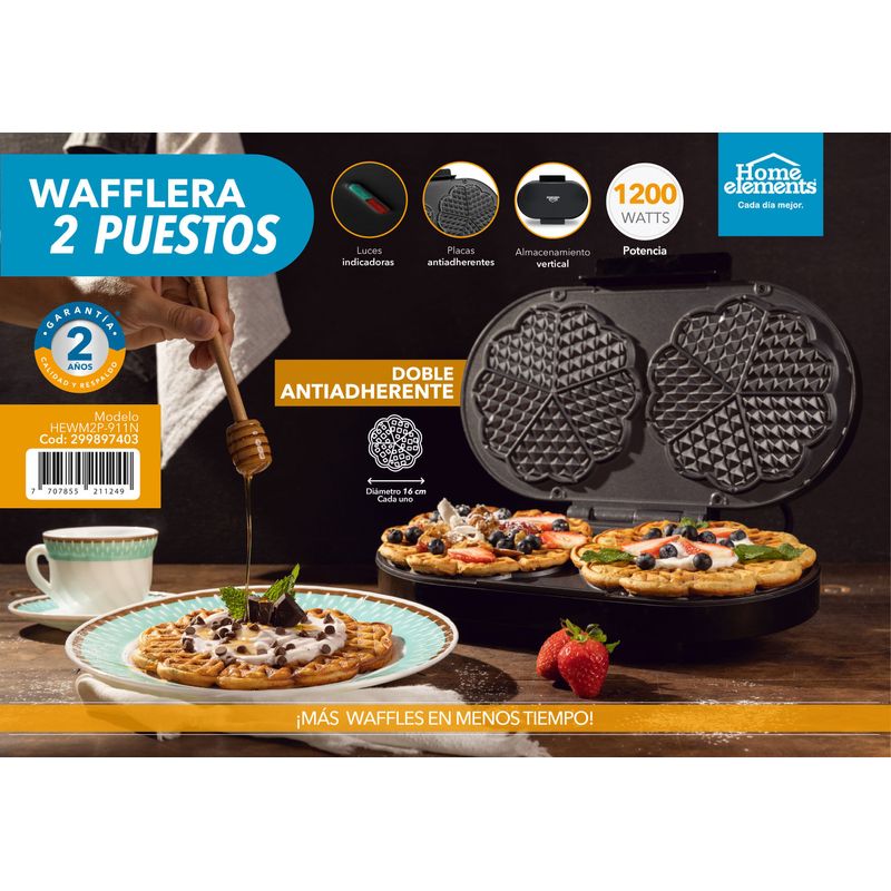 Wafflera-electrica-de-2-puestos-para-preparar-deliciosos-waffles-en-tan-solo-5-minutos--con-placa-antiadherente-que-evita-que-se-peguen-los-alimentos