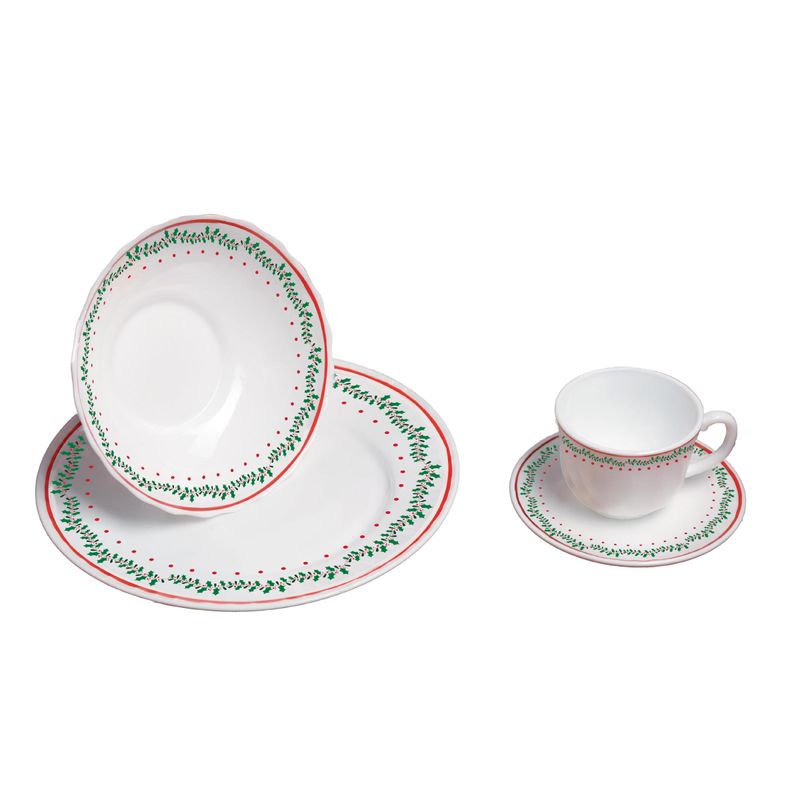 Vajilla Vitroceramica Feston Navideño