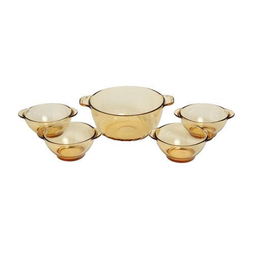 Set 4 Bowls + Olla 2,5 Litros - Refractarias