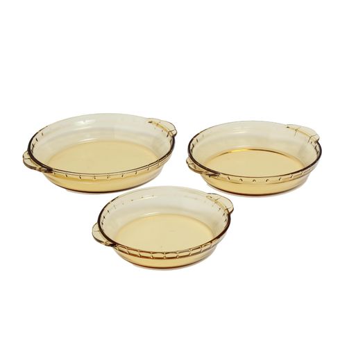 Set por 3 Refractarias - Redondas Ambar