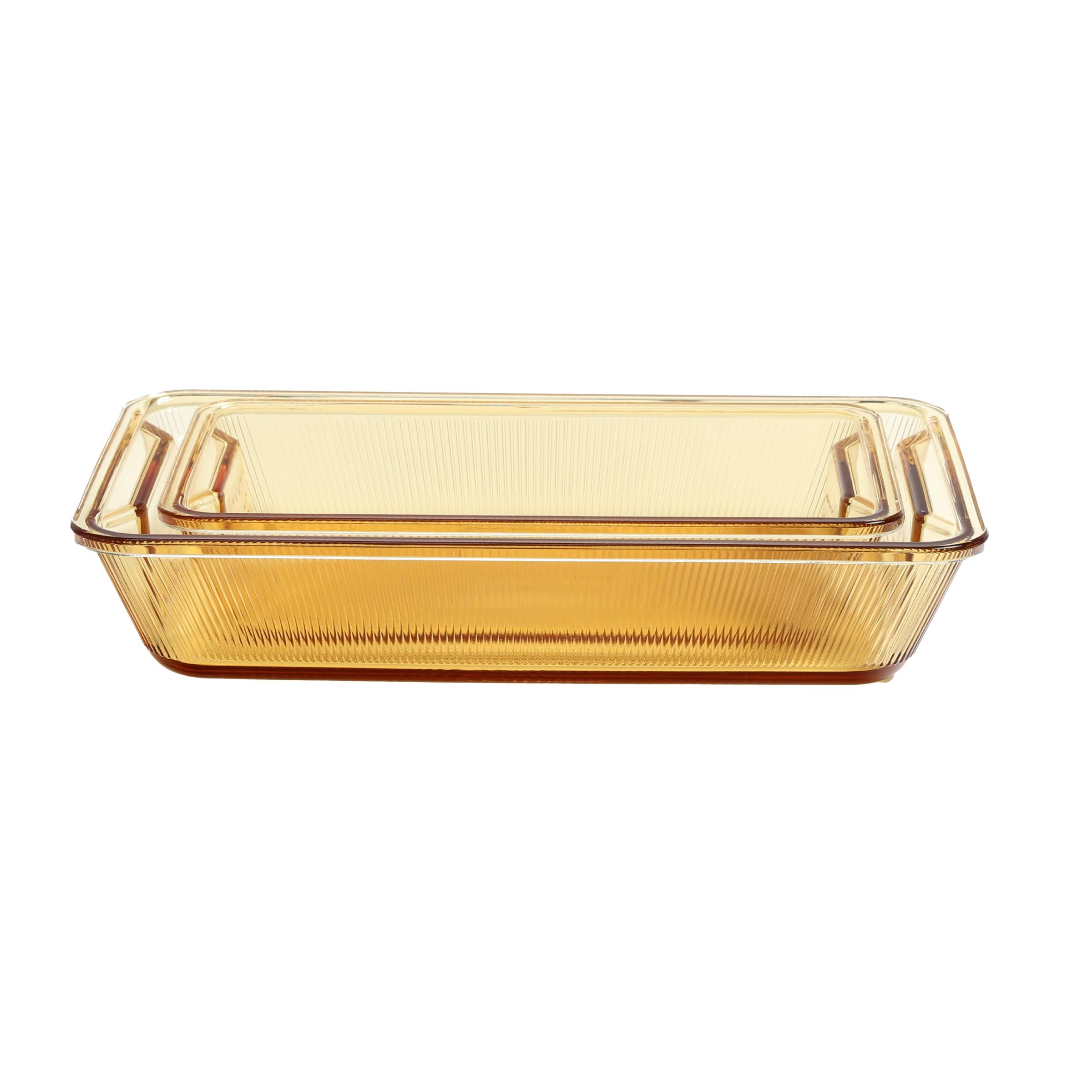 Set por 2 Refractarias - Rectangulares Vidrio
