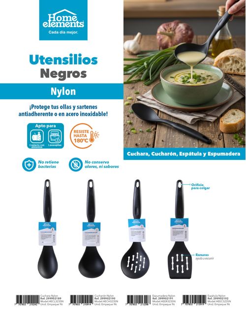 Espatula Nylon - Color Negro