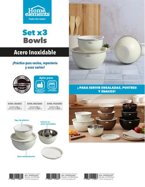 Set X3 Bowl - Color Mocca